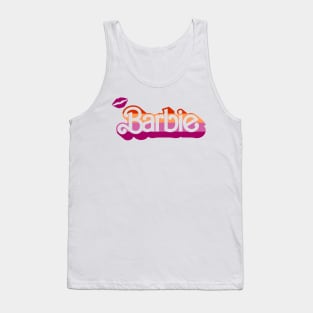 Lipstick Lesbian Flag Barbie! Tank Top